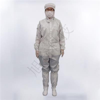 防静电连帽连体服